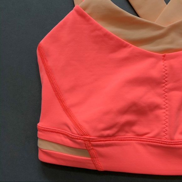 Lululemon Rack Pack Bra Very Light Flare Peach 2 - Picture 5 of 8